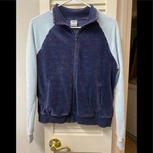 💙🩵Old Navy • VINTAGE • blue velour sweatshirt • L • EUC